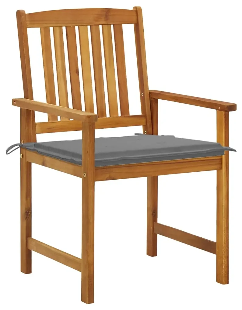 vidaXL Tuinstoelen 6 st met kussens massief acaciahout