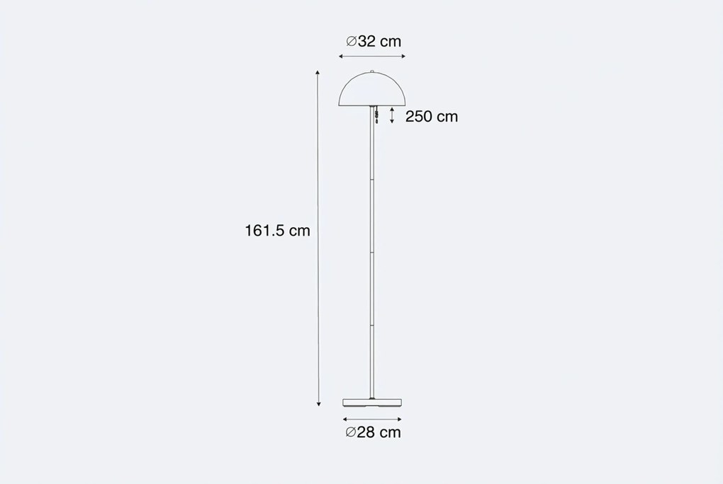 Buiten Vloerlamp Mushroom Donkerbrons Oplaadbaar - Keira Kunststof /Staal Taupe