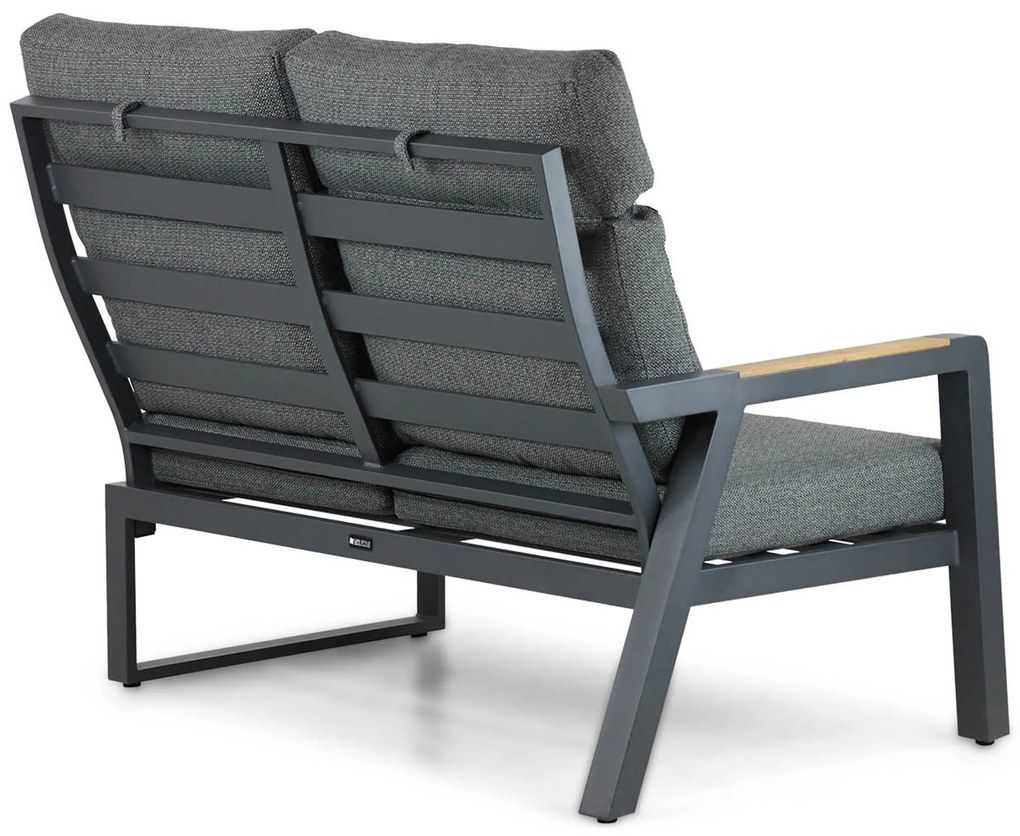 Hoek loungeset 6 personen Aluminium/teak Grijs Lifestyle Garden Furniture Marseille