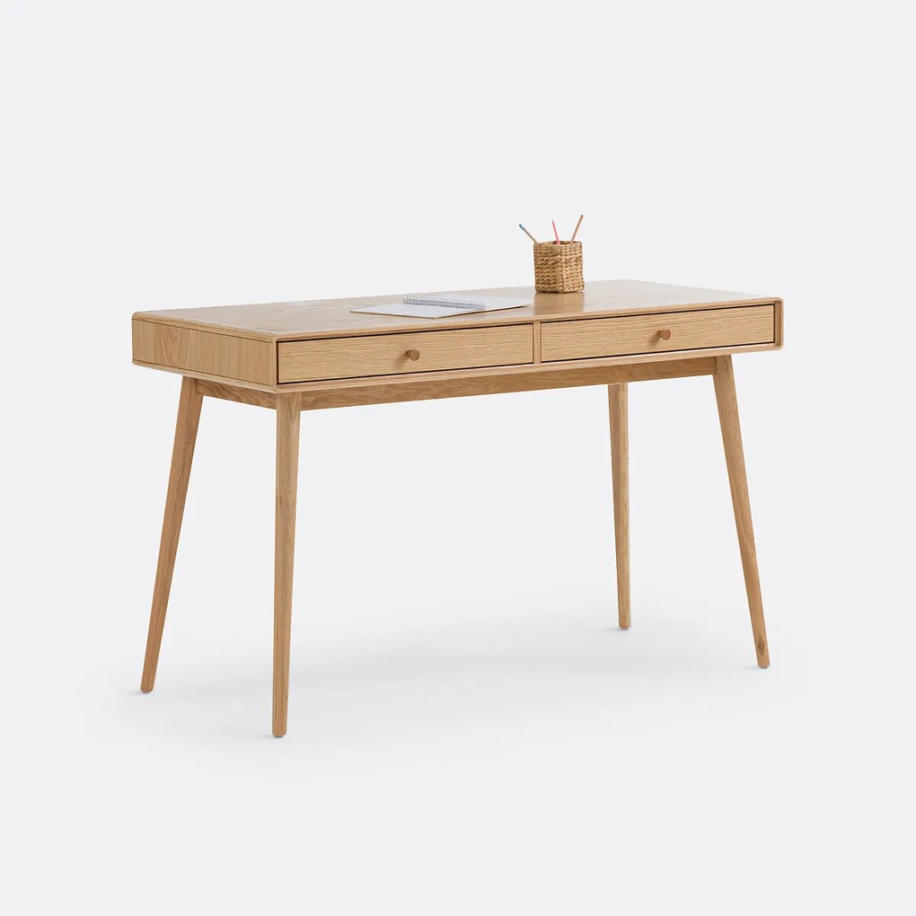 Bureau 2 lades, fineereik, Miji
