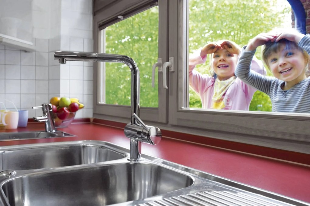Grohe Minta keukenkraan met uittrekbare handdouche chroom