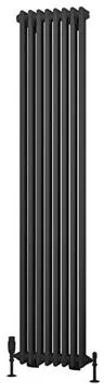 Eastbrook Rivassa 2 koloms verwarming 180x38,3cm Antraciet 1245 watt