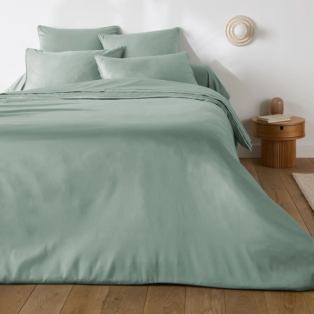 Kussensloop in katoensatijn, Opale