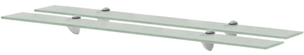vidaXL Schappen zwevend 2 st 90x10 cm 8 mm glas