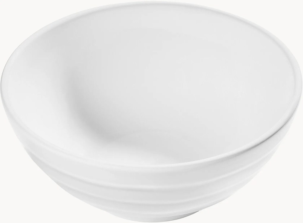 Handgemaakte schaal White-flamed
