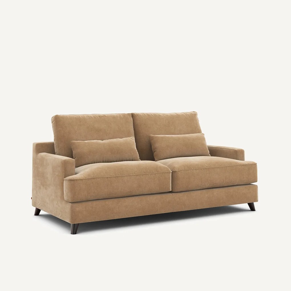 3-zits slaapbank van stonewashed fluweel, ALWINE