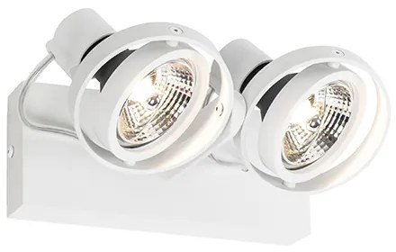 Moderne plafondspot wit 2-lichts GU10 70mm - Master