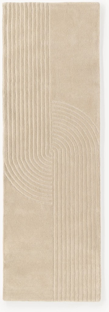 Handgetuft wollen loper Mason