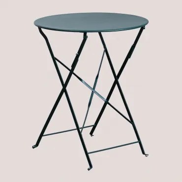 Opvouwbare Keukentafel Ø60 Cm In Staal Sergey Jungle Groen - Sklum
