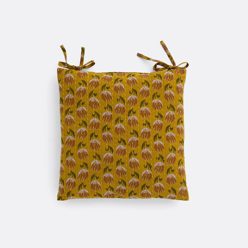 Stoelhoes vierkant, tetra, Ikat print, Asti