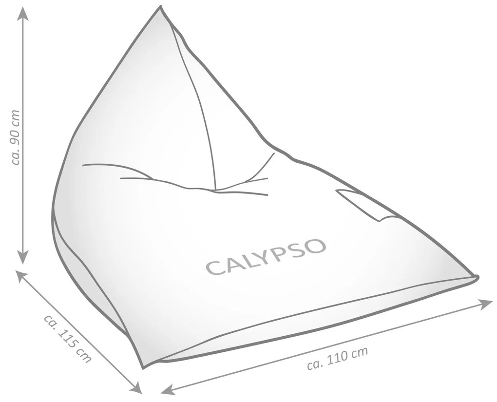 Outdoor Zitzak Santorin Calypso - Geel