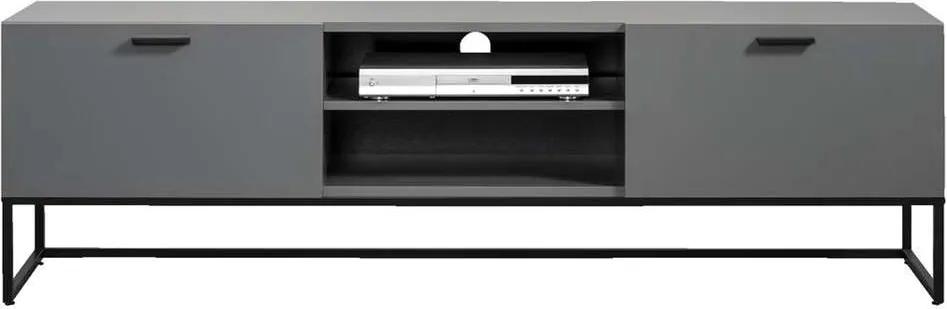 TV-meubel Kioto - grijs - 58x176x43 cm - Leen Bakker