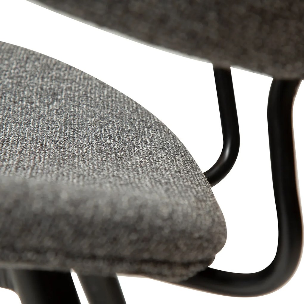 Dan-Form Napoleon Design Eetkamerstoel Grijs Boucle