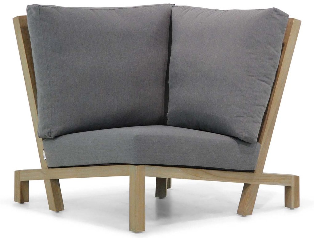 Hoek loungeset 4 personen Teak Grijs Lifestyle Garden Furniture Pure Island