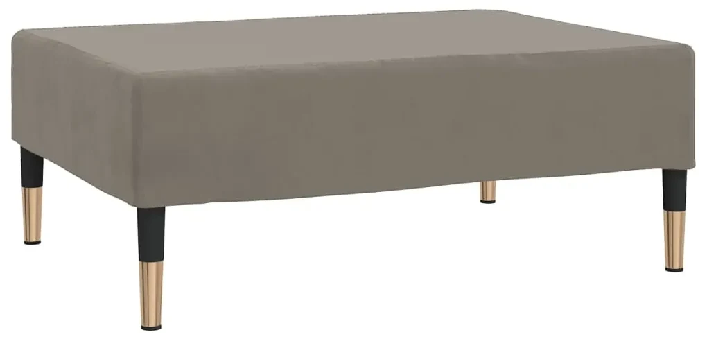 vidaXL Voetenbank 78x56x32 cm fluweel lichtgrijs