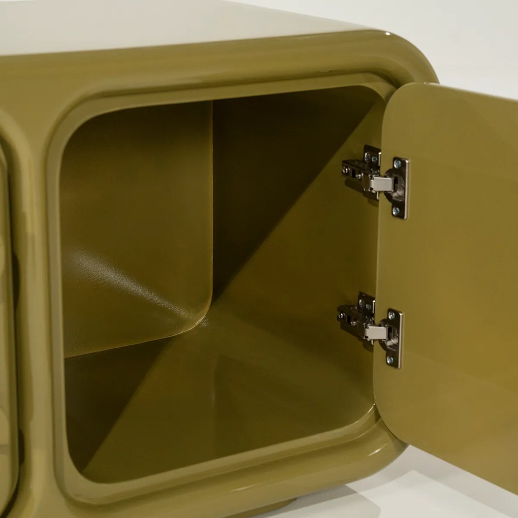 Retro TV-meubel Groen - 176x39x50cm.