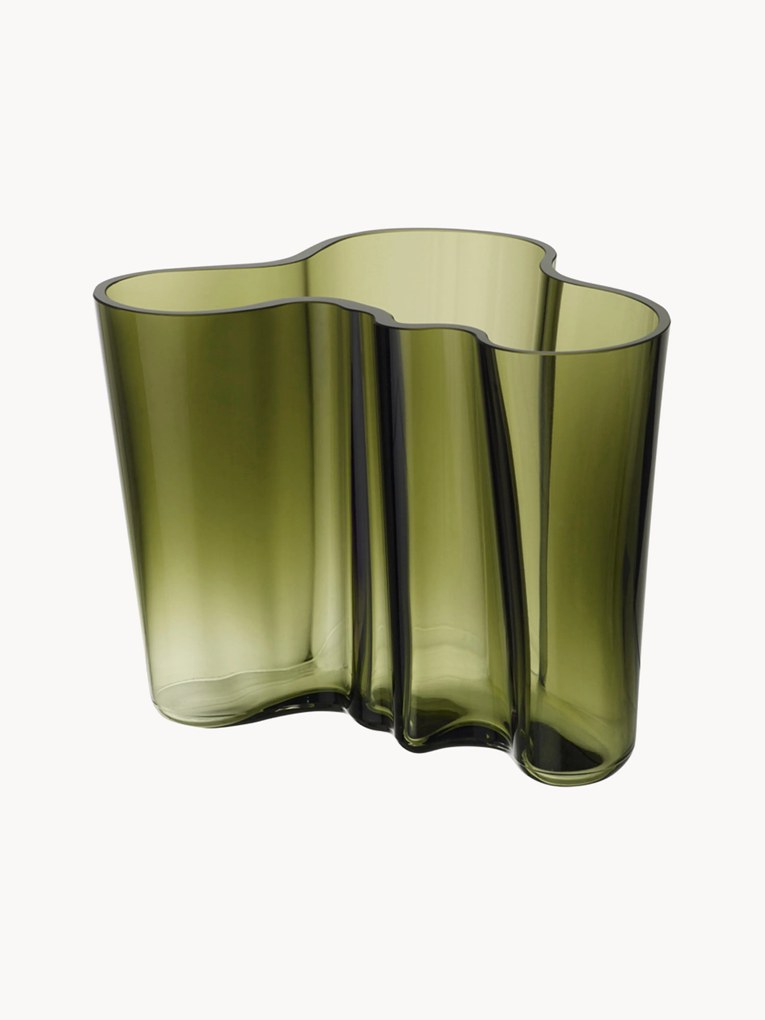 Mondgeblazen vaas Alvar Aalto, H 16 cm