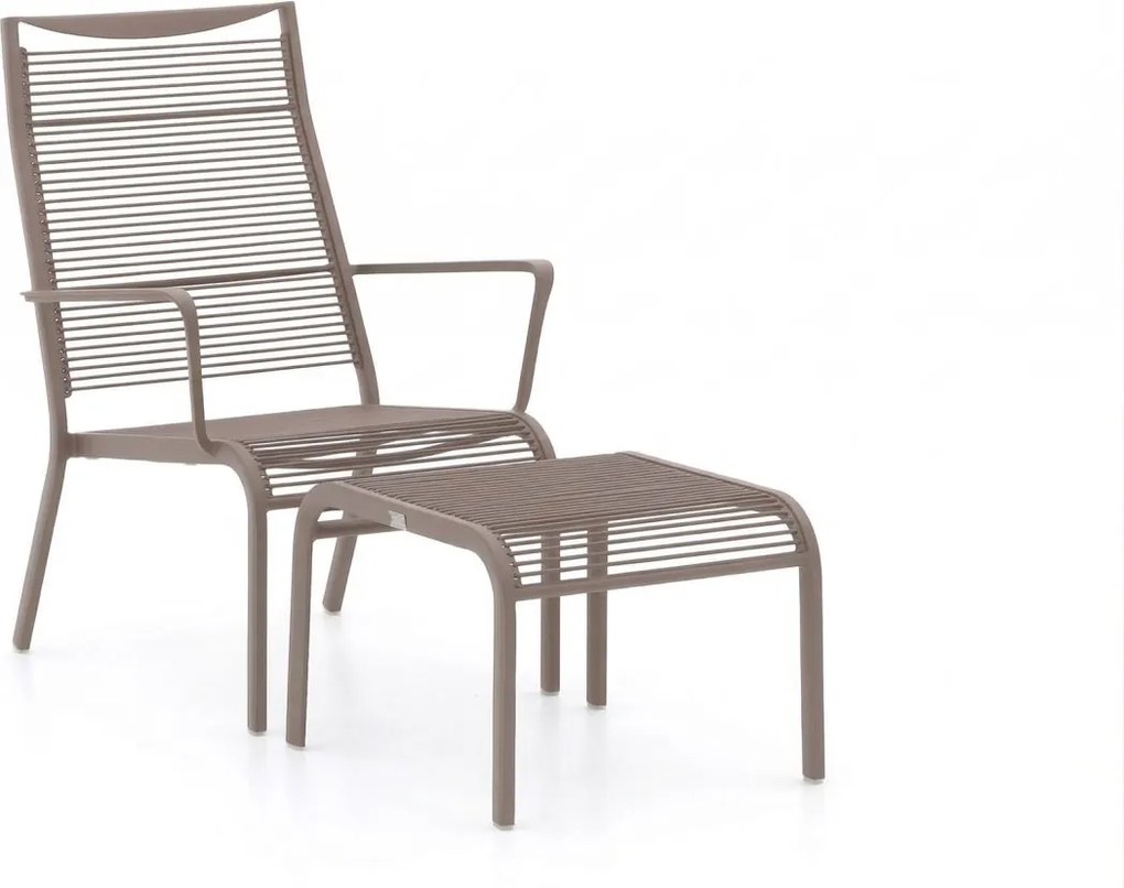 Lounge tuinstoel | Apple Bee Apple Bee | Aluminium | Taupe | Kees Smit Tuinmeubelen