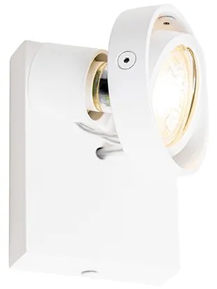 Moderne plafondSpot / Opbouwspot / Plafondspot wit draai- en kantelbaar GU10 50mm - Master Modern GU10 vierkant Binnenverlichting Lamp