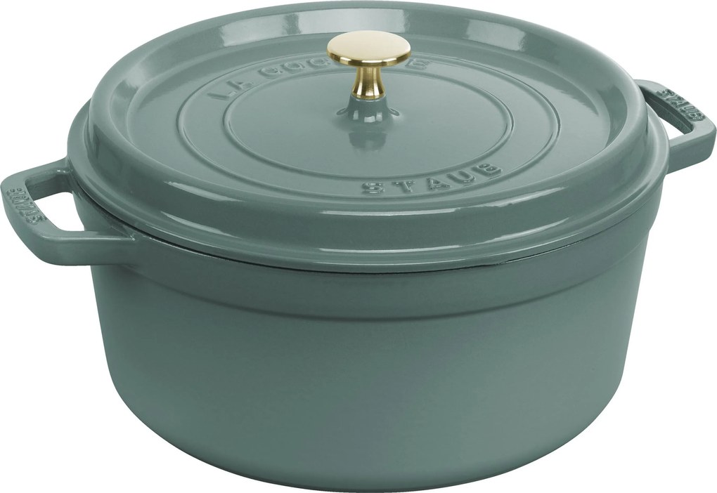 Staub La Cocotte Cocotte 26 cm / 5,25 l, Rond, eucalyptus - La Cocotte - Staub