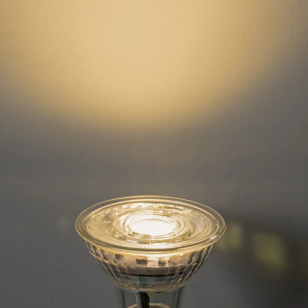 Set van 5 GU10 50mm 3-staps dimbaar in Kelvin LED lampen helder 4.9W 450 lm 2000-2700K