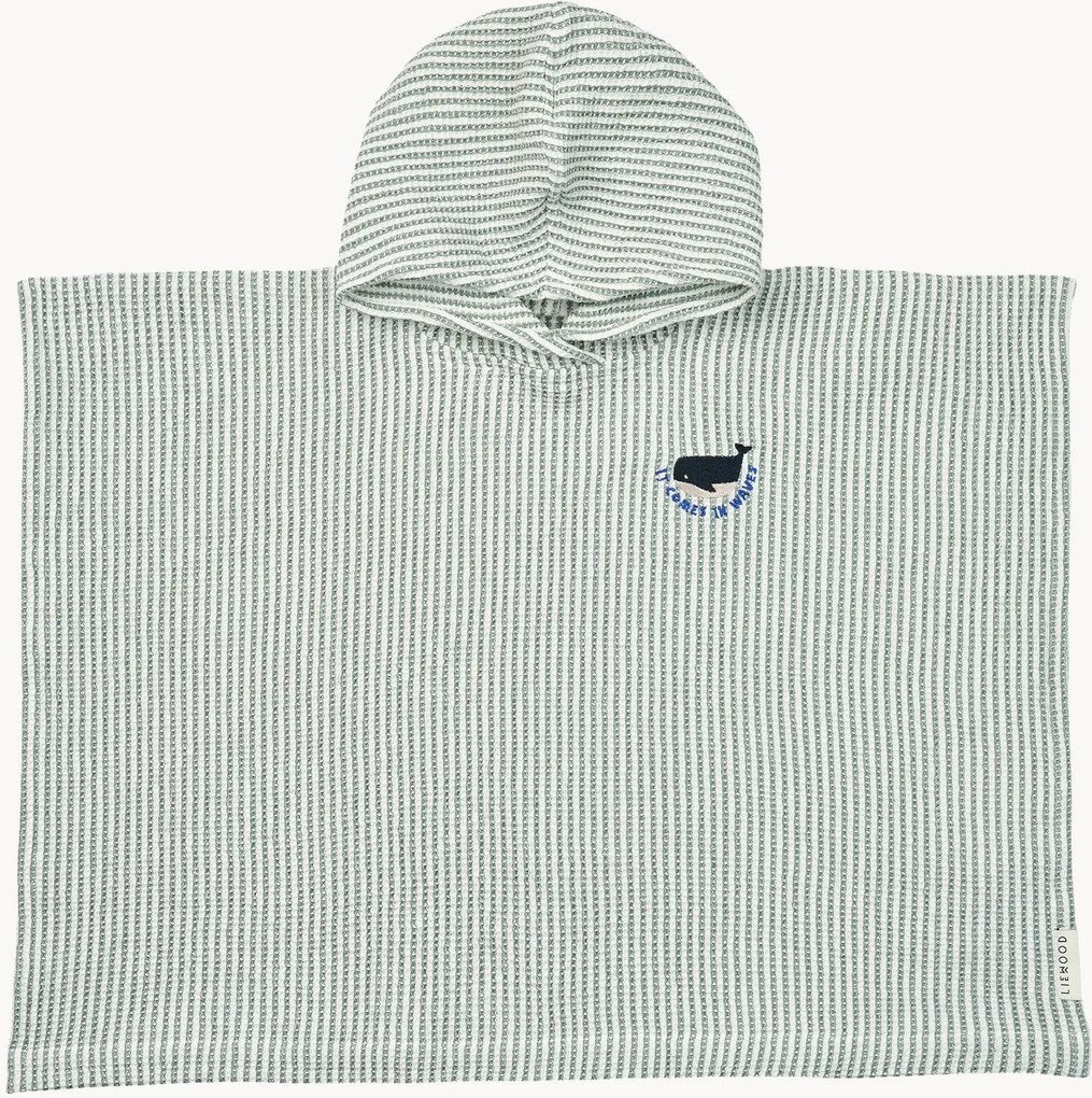 Kinderponcho Paco van biokatoen, in verschillende maten