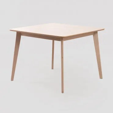 Vierkante eettafel in MDF (100x100 cm) Kerhen Licht Ash Brown - Sklum