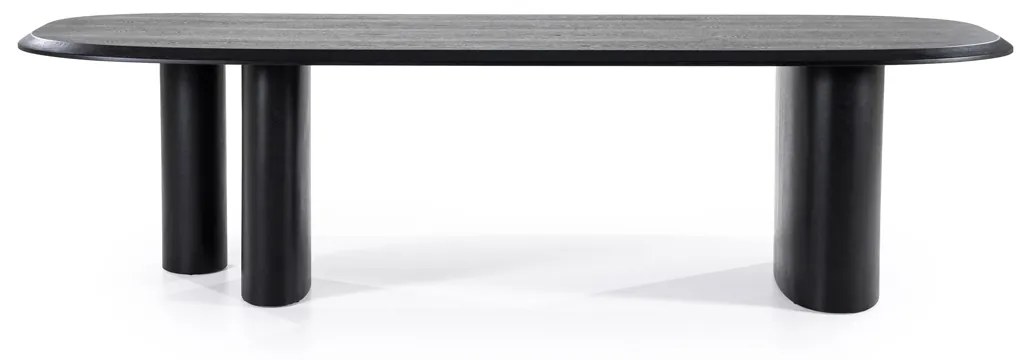 Eleonora Walter Organische Vorm Eettafel Zwart Hout 300x120 Cm - 300 X 120cm.