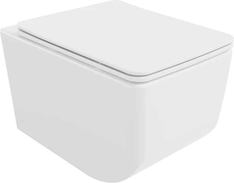 Mexen Vera hangend wc Rimless met slim, afneembare duroplast zitting, wit - 30164000