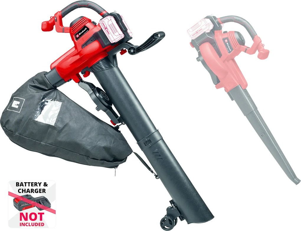 Einhell GE-CL 36/230 Li E koolborstelloos SOLO Accu Bladblazer/Zuiger
