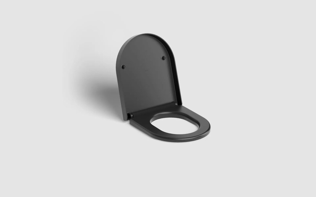 Clou Hammock randloos toilet keramiek 56cm met softclose zitting zwart mat