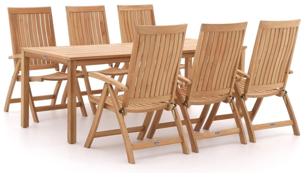 Diningset Sunyard  | 6 personen | Tuinset teakhout | 7-delig | Kees Smit Tuinmeubelen