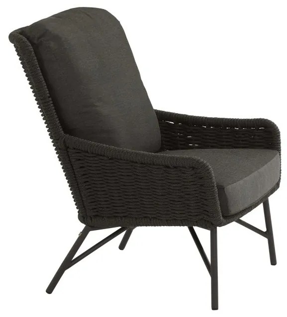 4 Seasons Outdoor Wing Living Chair SALE  Loungestoel    zwart weerbestendig