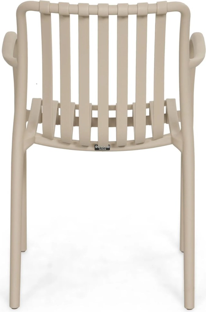 Tuinset 2 personen 909 cm Kunststof Zand/Beige Domani Furniture Alba/Creta