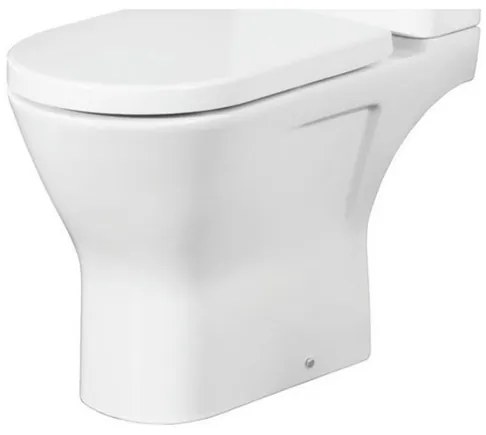 Nemo Spring Ergovita Staand Toilet - 66.5x45x36cm verhoogd - zonder spoelrand - H185cm - zonder zitting en jachtbak - porselein - wit RST11AWHA