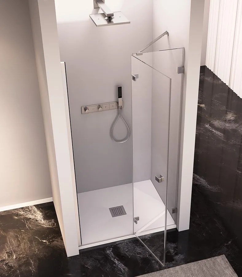 Polysan Fortis Edge nisdeur douche rechts 110cm chroom