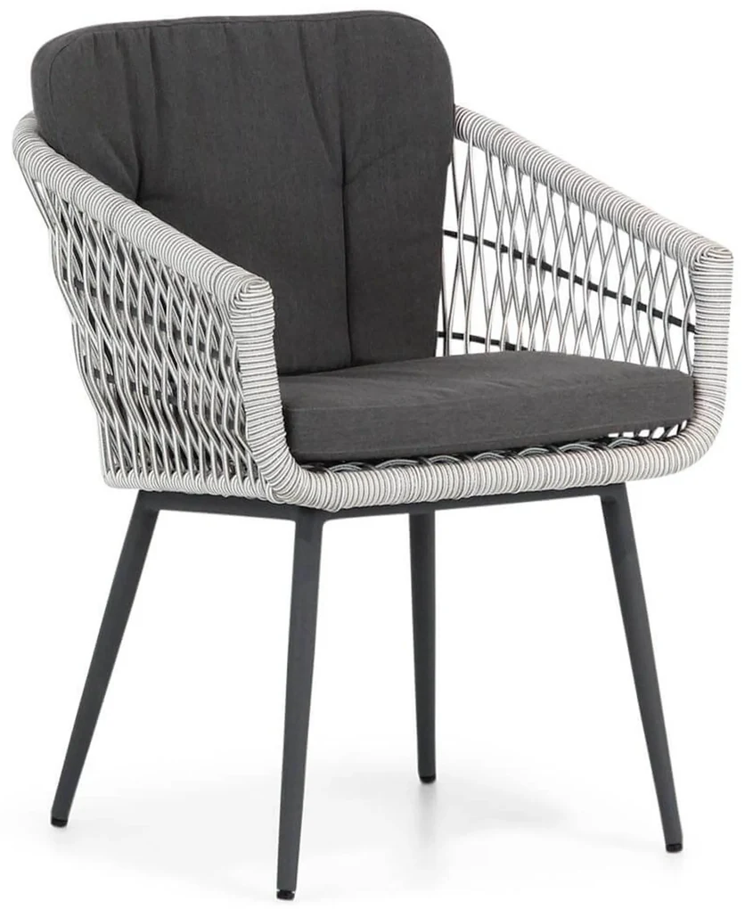 Tuinset 8 personen 330 cm Rope Wit Lifestyle Garden Furniture Western/Trente