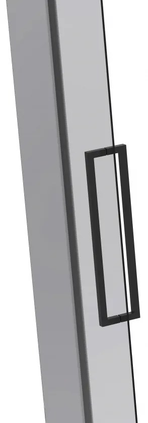 Van Rijn ST08 douchedeur met rookglas 85-95cm zwart