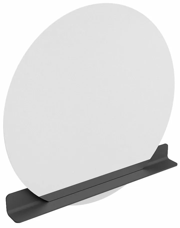 Mondiaz Spot spiegel rond Ø120cm met planchet dark grey