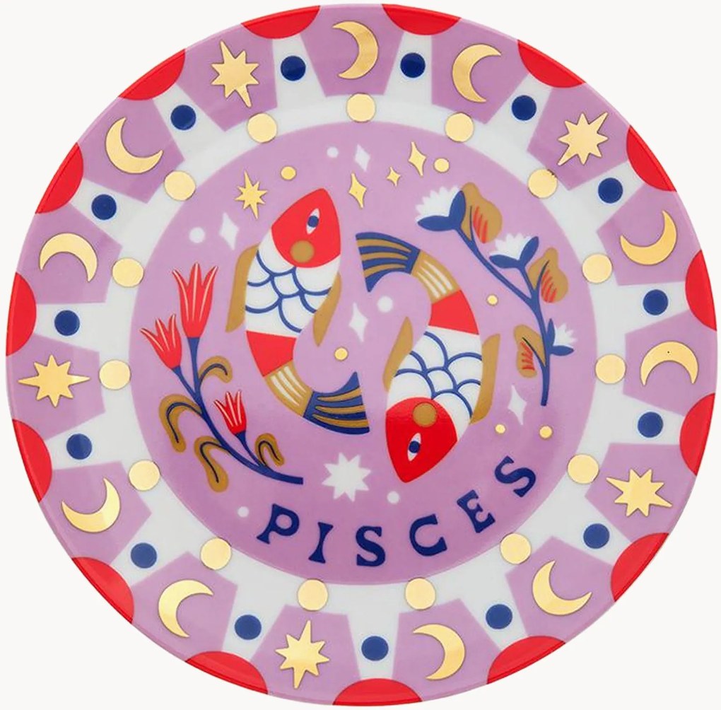 Porseleinen dessertbord Pisces