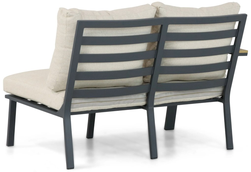 Hoek loungeset 6 personen Aluminium/Polywood (grey teakfinish) Grijs Lifestyle Garden Furniture Santiago