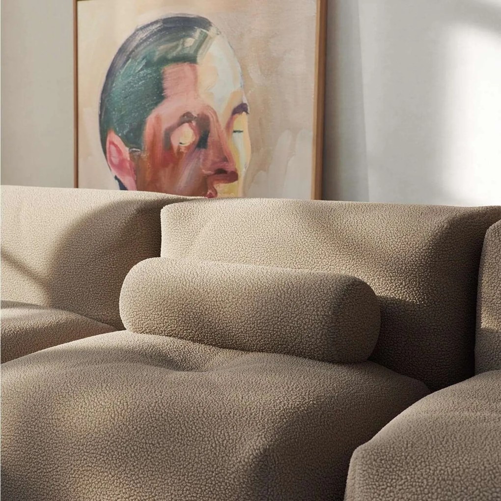 Soft Zitzak Indoor 5 Seater Hoekbank - Teddy Brown