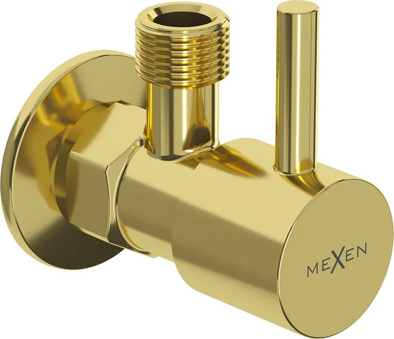 Mexen R1 hoekventiel voor kraan 1/2"x3/8", goud - 79970-50
