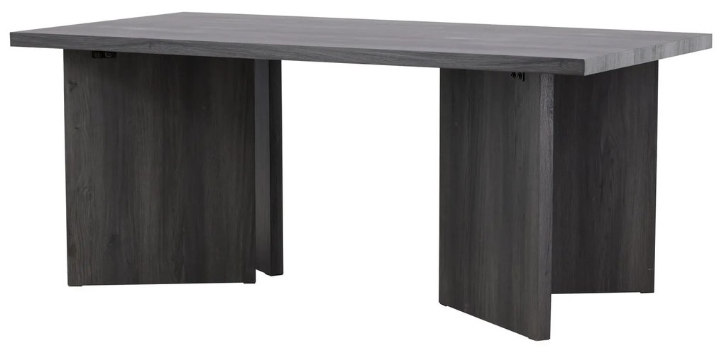 Jörn Eettafel - Bas - Fineer Wood Look - Zwart - 180x90 cm - Jorn