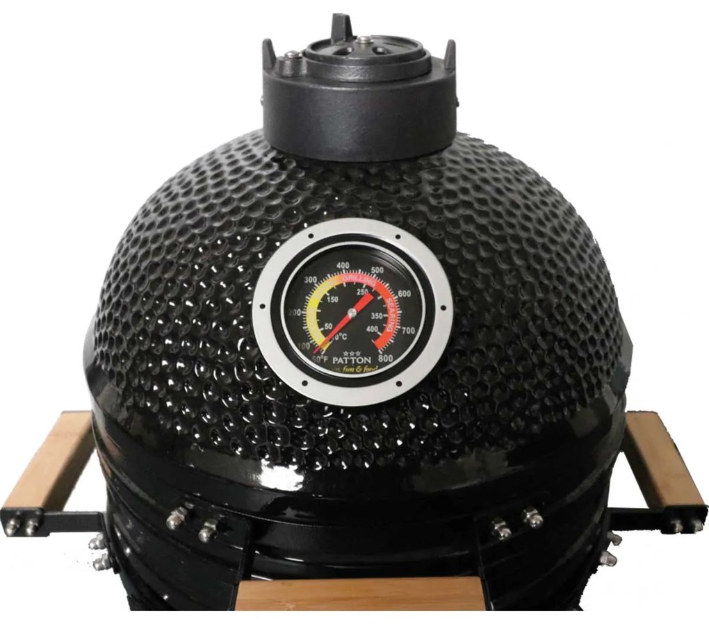 Patton Kamado 15 inch Table Chef premium black