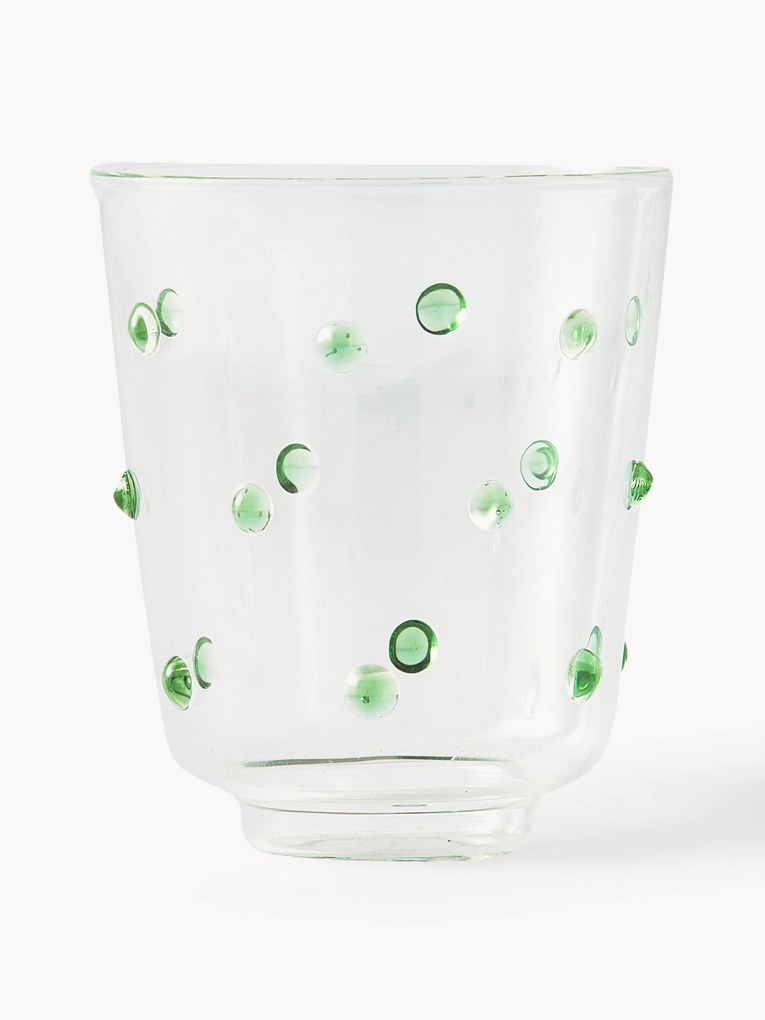 Mondgeblazen borosilicaatglazen Nob, 2-delig