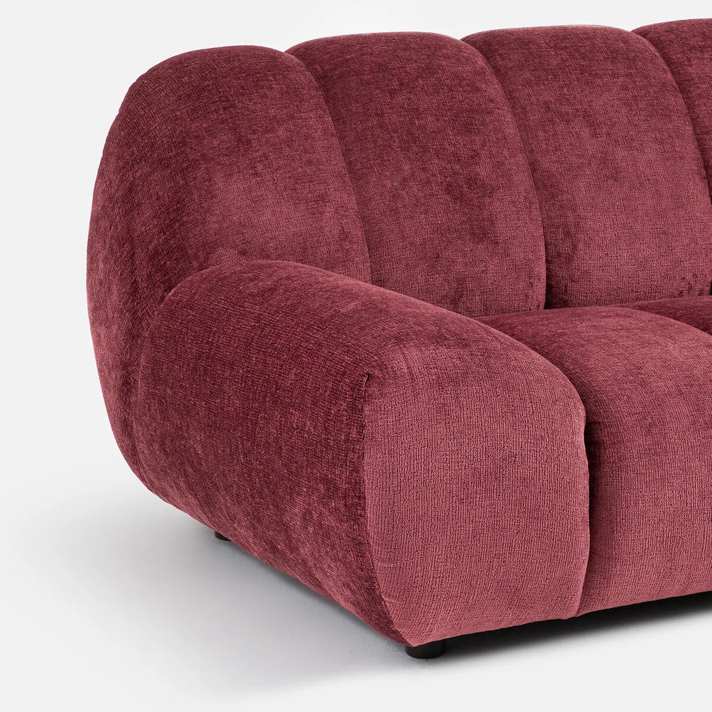 XL fauteuil, dik fluweel, Nuria