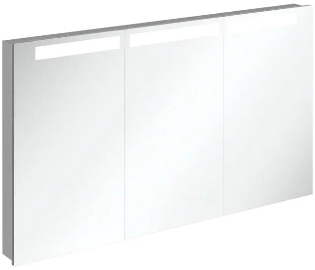 Villeroy & Boch My View In inbouw spiegelkast met LED verlichting 3 voudig dimbaar met 3 deuren 130.1x74.7x10.7cm A4351300