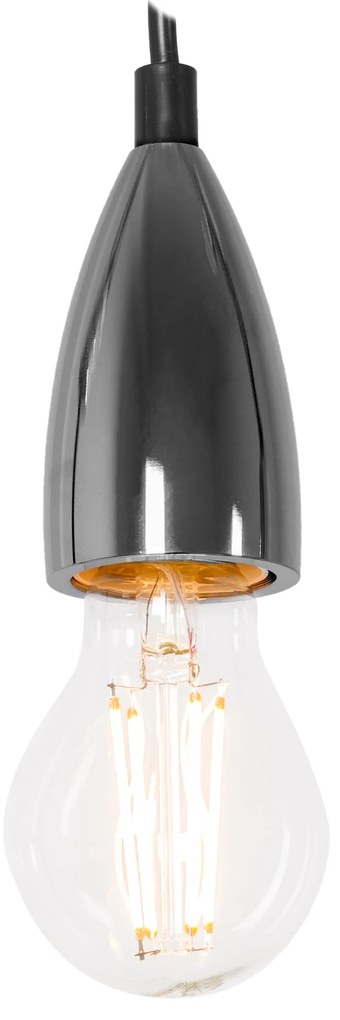 Plafondlamp Hanglamp Chroom Zwart APP357-1CP