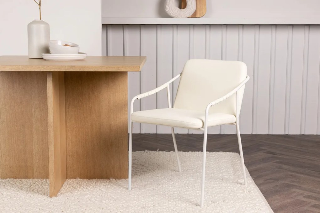 Jörn Eetkamerstoel - Mattias  - Beige - PU-Leer  - Jörn